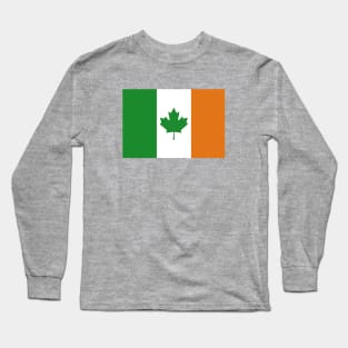 Canada - Ireland Flag Mashup Long Sleeve T-Shirt